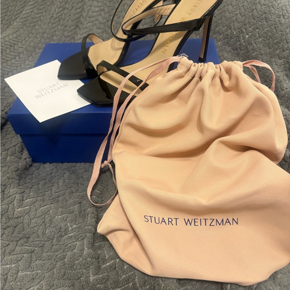Stuart Weitzman black patent heels